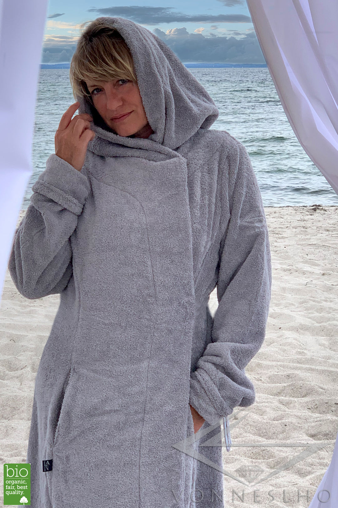 biobademantel extra lang mit kapuze luxusbademantel